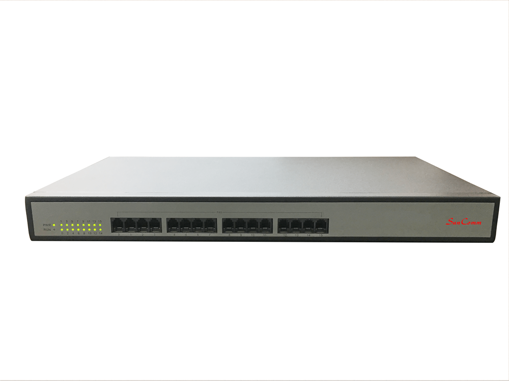 SIP Gateway with FXS (16 RJ-11)